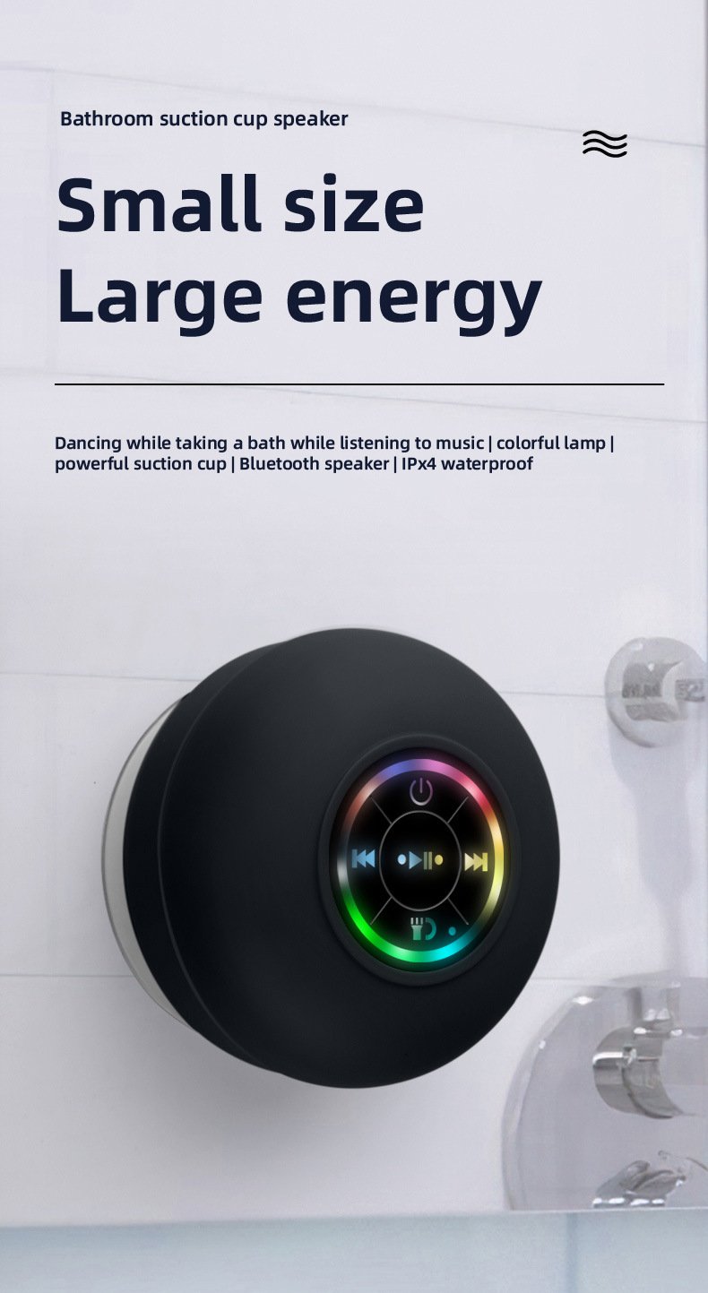 Bluetooth Waterproof Speaker (Get 6 Magnetic Cable Clips for free)