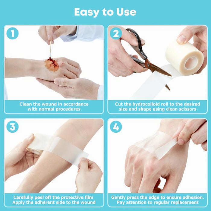 Hydrocolloid Roll for Wound Care