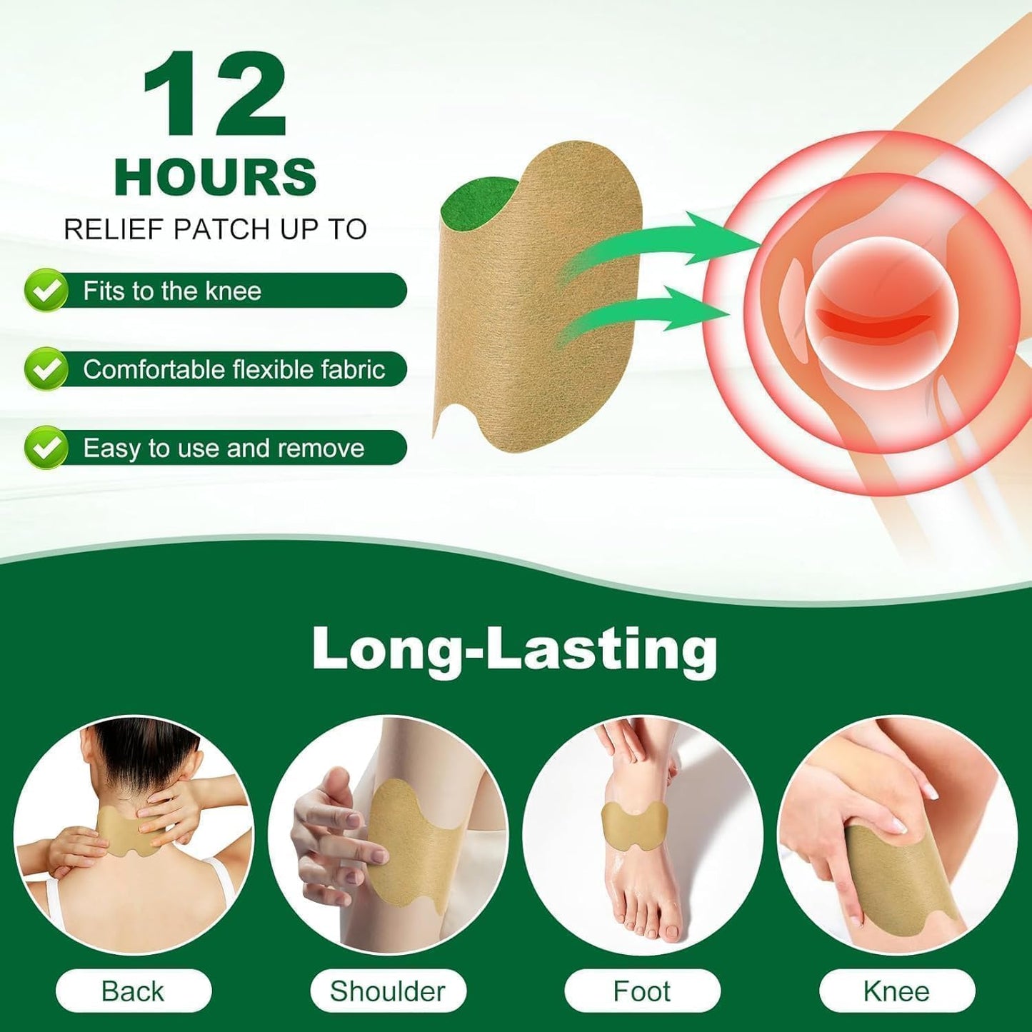 Knee Pain Relief Patch (Pack of 10)