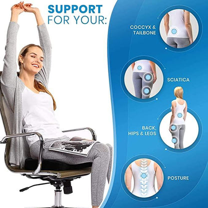 Memory Foam Back Support Cushion