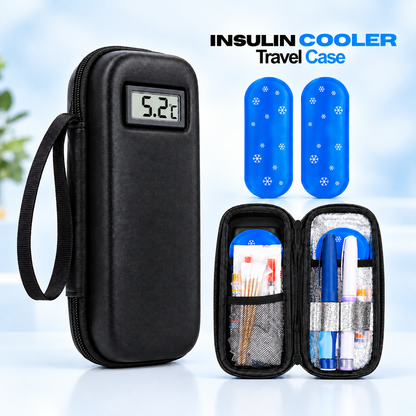 Insulin Cooler Travel Case with Temperature Display