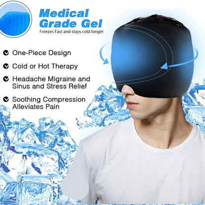 Migraine Relief Cap - Cold & Compression Therapy